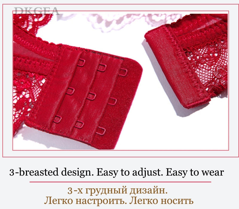 2 Piece Cotton Blue Sexy Bra Set Push up Thick Brassiere Lace Embroidered Brief Lingerie Underwear Set The Clothing Company Sydney