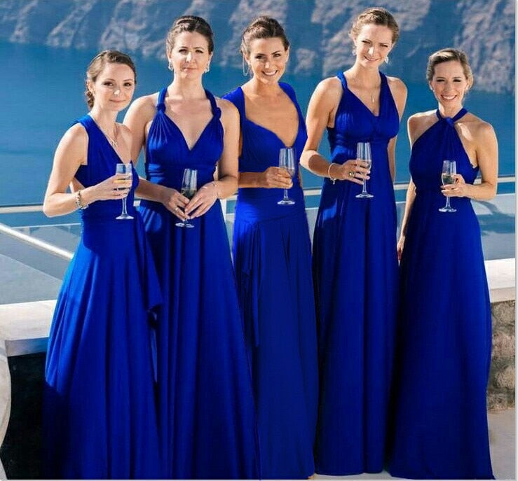 Boho Maxi Club Dress Red Bandage Long Dress Party Multiway Bridesmaids Convertible Infinity Robe Dress The Clothing Company Sydney