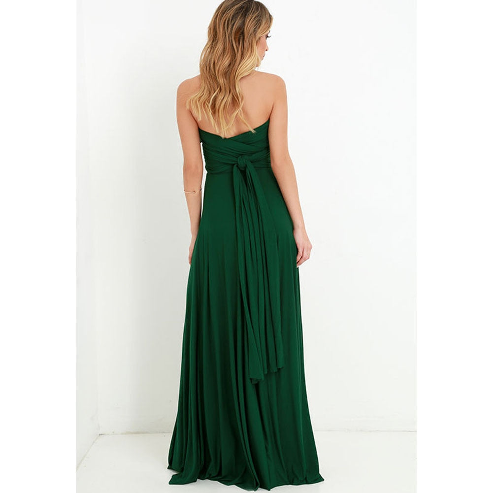 Boho Maxi Club Dress Red Bandage Long Dress Party Multiway Bridesmaids Convertible Infinity Robe Dress The Clothing Company Sydney