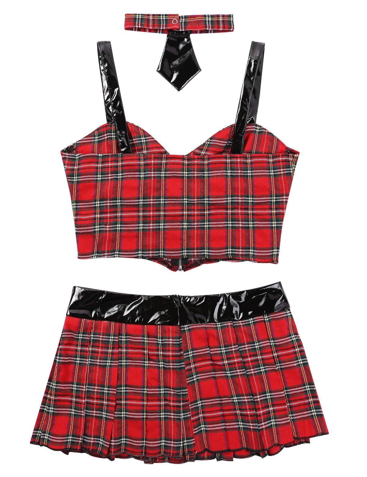 3 Piece Women School Cosplay Plaid Uniform Lingerie Cheerleader Sexy Halloween Roleplay Costume for Women The Clothing Company Sydney
