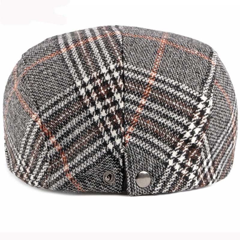 Autumn Winter Hat Men Women Wool Beret Vintage Plaid Ivy Newsboy Flat Cap Retro Artist Painter Beret Hat The Clothing Company Sydney