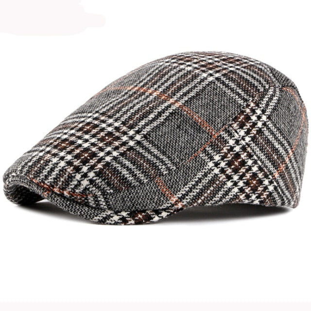 Autumn Winter Hat Men Women Wool Beret Vintage Plaid Ivy Newsboy Flat Cap Retro Artist Painter Beret Hat The Clothing Company Sydney