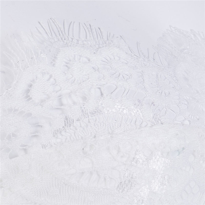 Fancy summer fall off shoulder playsuit jumpsuit long sleeve sheer lace patchwork hollow bandage skinny Outfit set The Clothing Company Sydney