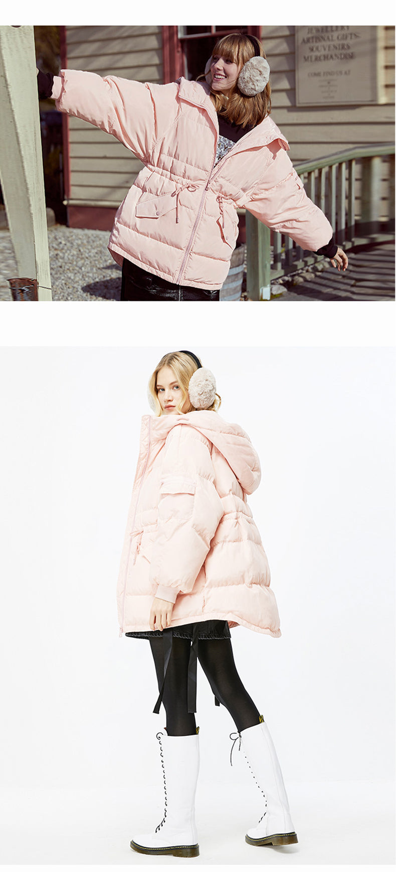 Autumn Winter Women's Loose Fit Cotton Jacket Parka Coat The Clothing Company Sydney