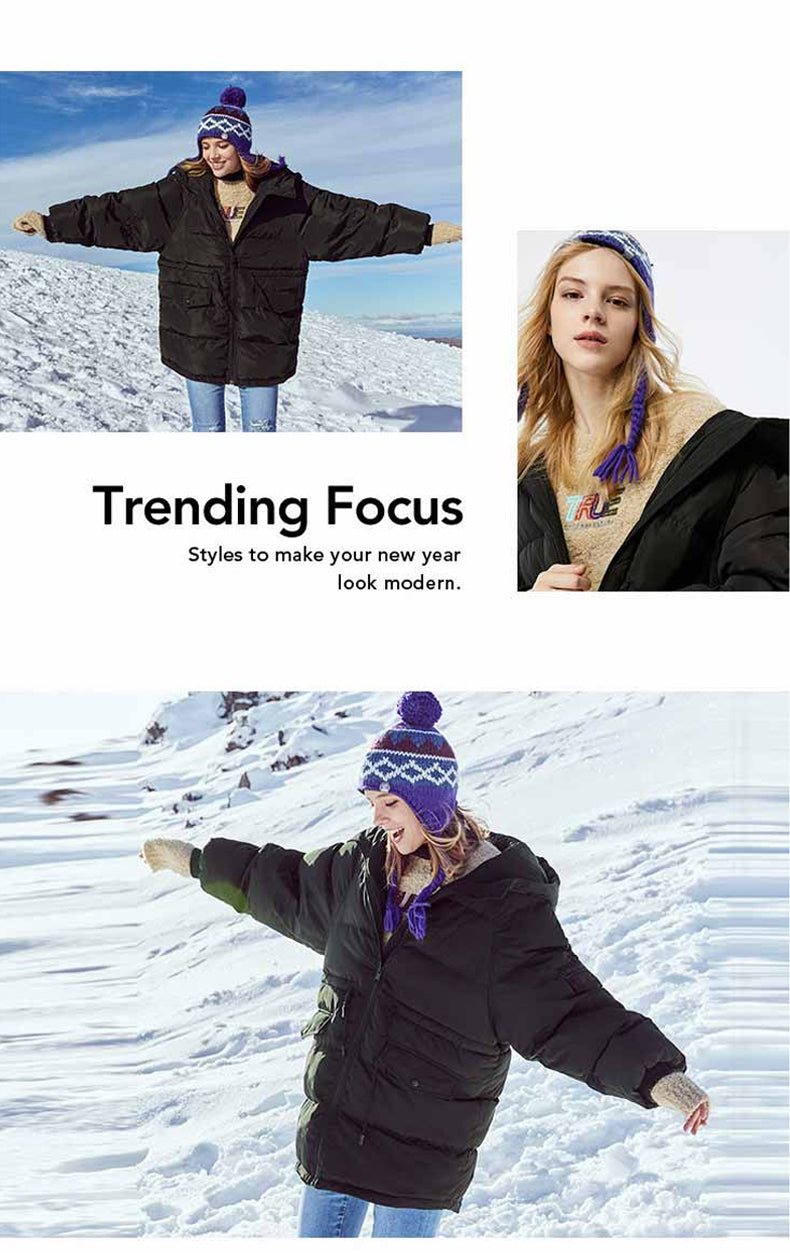 Autumn Winter Women's Loose Fit Cotton Jacket Parka Coat The Clothing Company Sydney