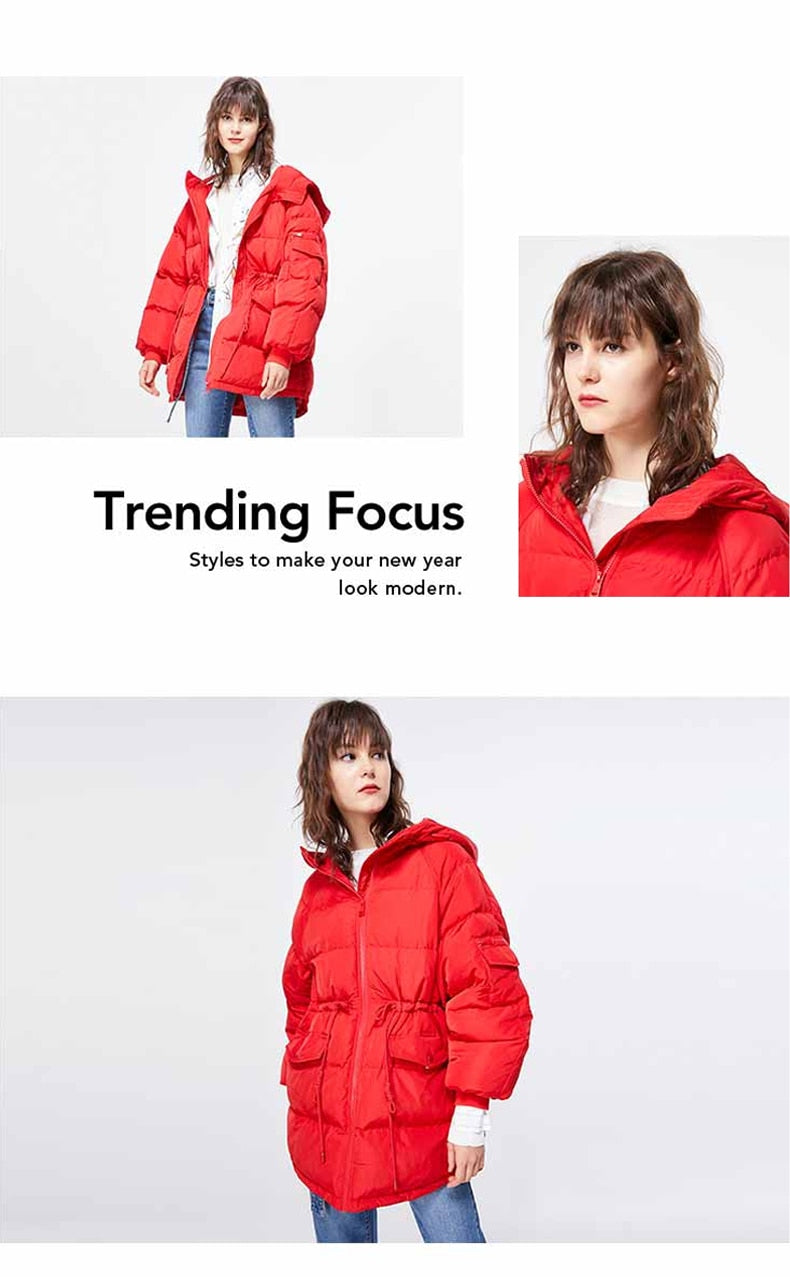Autumn Winter Women's Loose Fit Cotton Jacket Parka Coat The Clothing Company Sydney