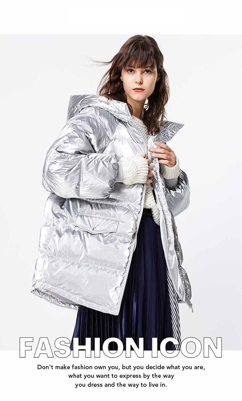 Autumn Winter Women's Loose Fit Cotton Jacket Parka Coat The Clothing Company Sydney