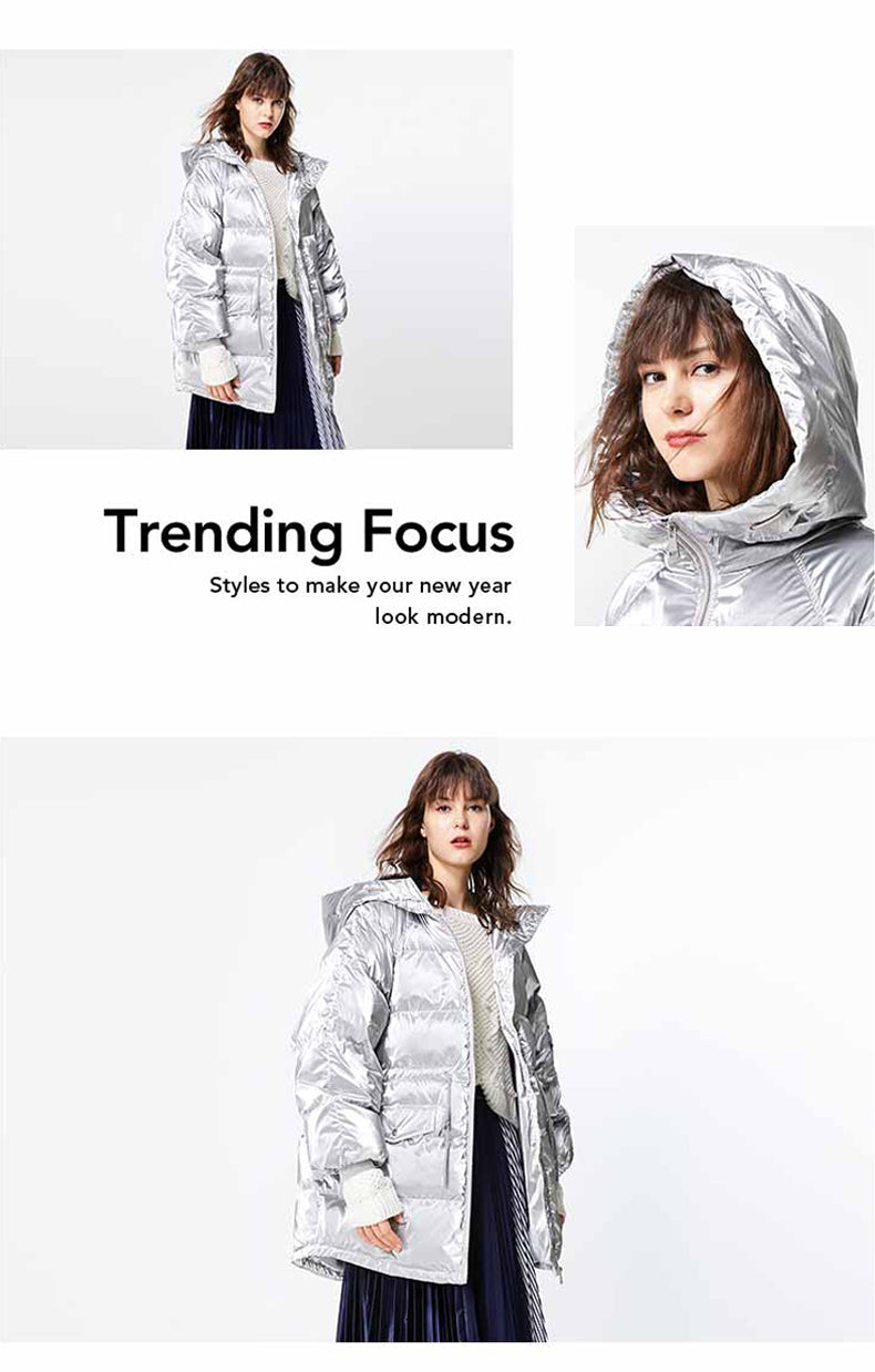 Autumn Winter Women's Loose Fit Cotton Jacket Parka Coat The Clothing Company Sydney