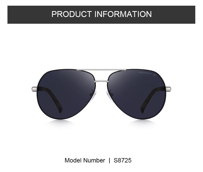 Designer Men's Classic Aluminum HD Polarized Pilot Sunglasses Aviation Frame For Driving UV400 Protection The Clothing Company Sydney
