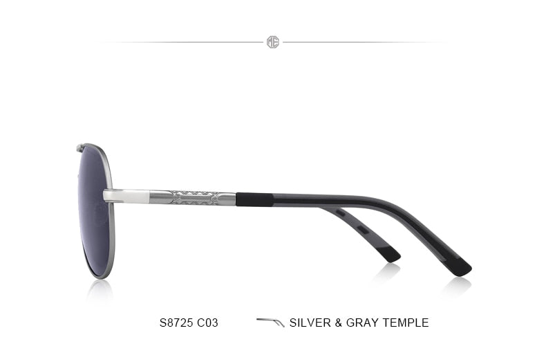 Designer Men's Classic Aluminum HD Polarized Pilot Sunglasses Aviation Frame For Driving UV400 Protection The Clothing Company Sydney
