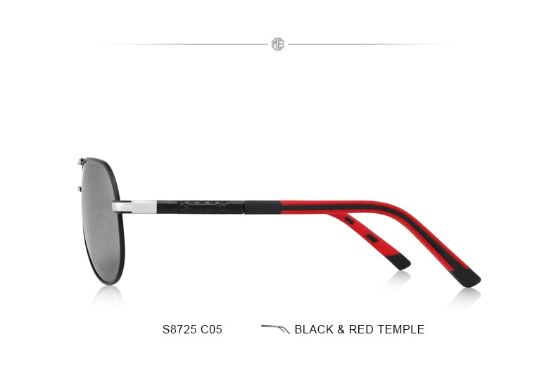 Designer Men's Classic Aluminum HD Polarized Pilot Sunglasses Aviation Frame For Driving UV400 Protection The Clothing Company Sydney