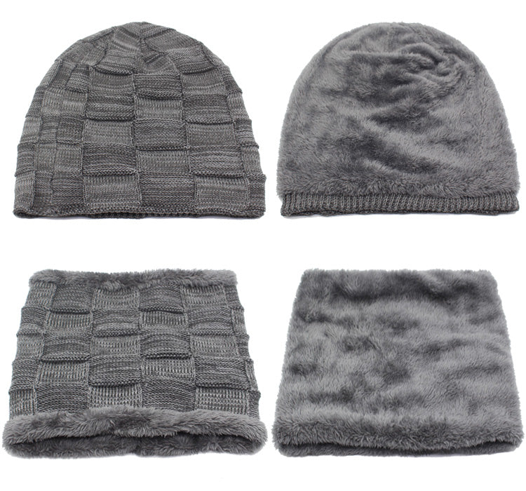 Winter Beanie Hat Scarf skullies beanies Soft Skull Warm Baggy Cap Mask Hats For Men Women Knitted Hat The Clothing Company Sydney