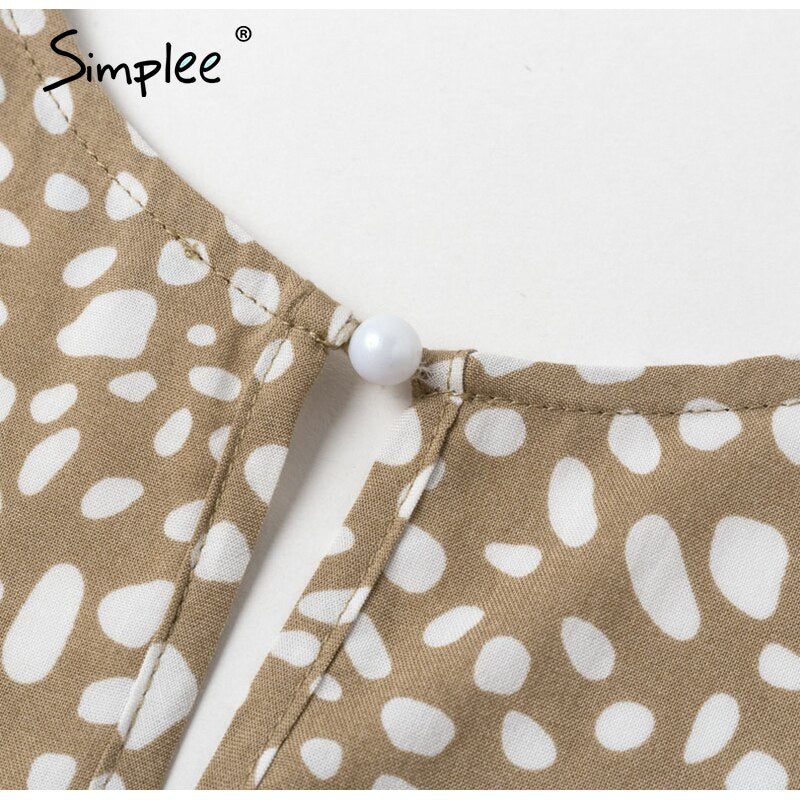 Boho Casual bow tie Short Sleeve Loose v neck leopard print overalls romper Playsuit The Clothing Company Sydney