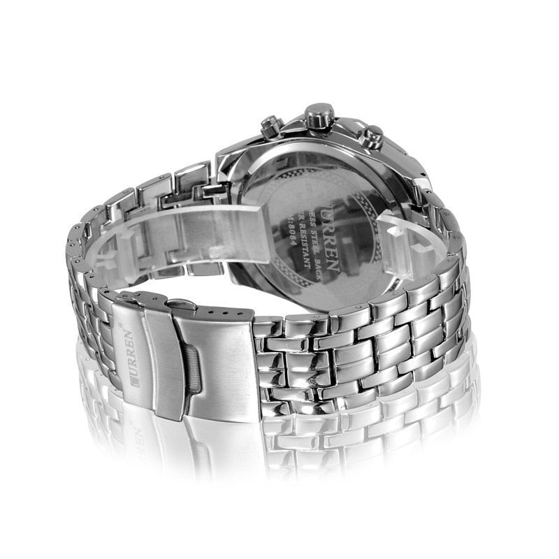 Luxury Casual Military Quartz Sports Wristwatch Full Steel Water Resistant Men's Watch The Clothing Company Sydney