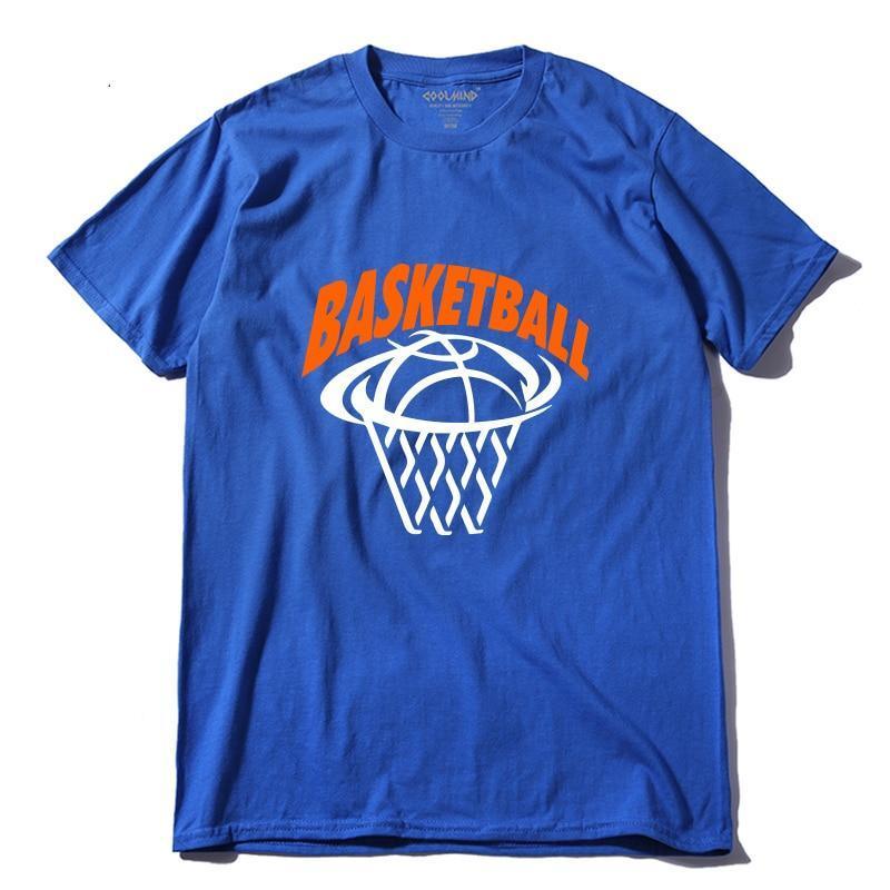 180gsm Thickness 100% cotton basketball print men t shirt casual o-neck short sleeve men cool summer t shirt The Clothing Company Sydney