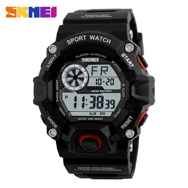 Men's Outdoor Sport Alarm Clock 5Bar Waterproof Military LED Display Shock Digital Watch The Clothing Company Sydney