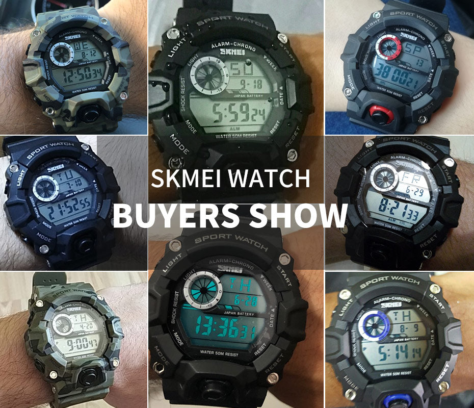 Men's Outdoor Sport Alarm Clock 5Bar Waterproof Military LED Display Shock Digital Watch The Clothing Company Sydney