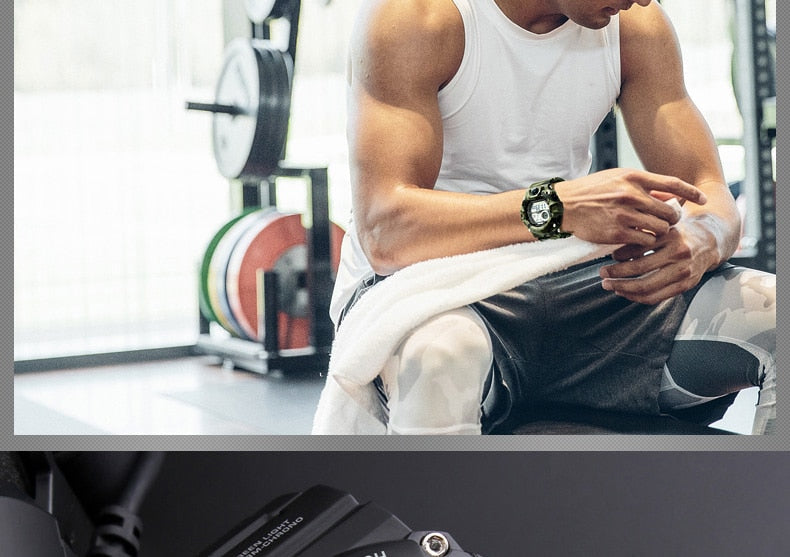 Men's Outdoor Sport Alarm Clock 5Bar Waterproof Military LED Display Shock Digital Watch The Clothing Company Sydney