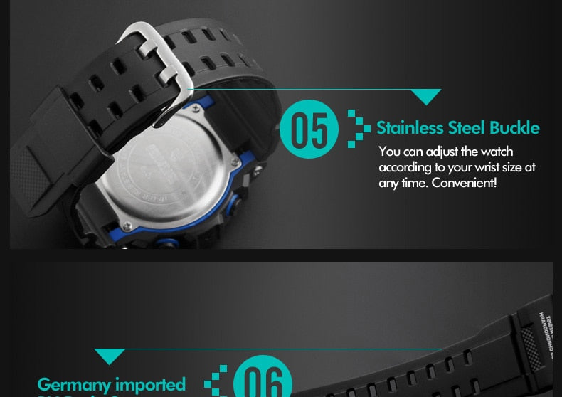 Men's Outdoor Sport Alarm Clock 5Bar Waterproof Military LED Display Shock Digital Watch The Clothing Company Sydney