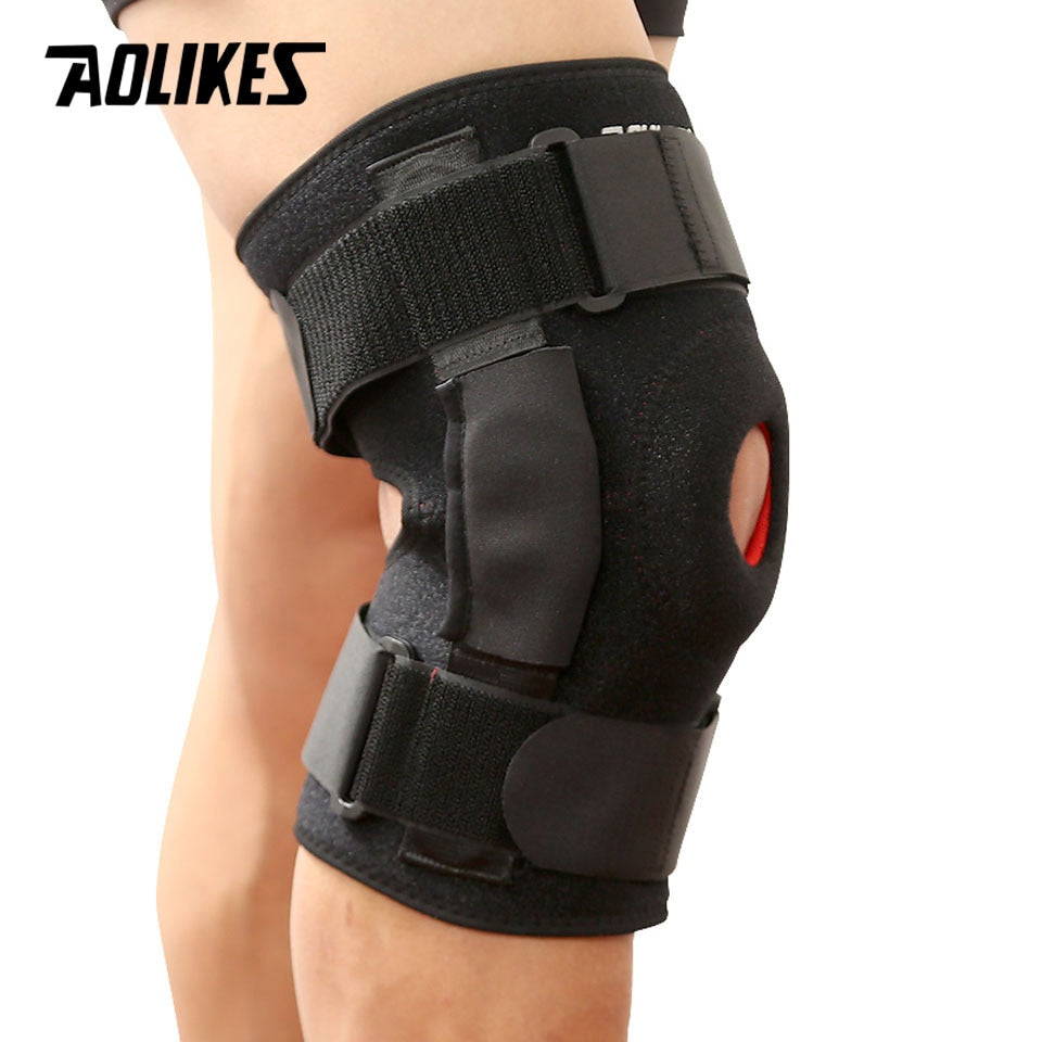 1PC Hiking Cycling Knee Support Protector With Removeble Aluminum Plate 4 Straps For Mountaineering Knee Joint Brace The Clothing Company Sydney