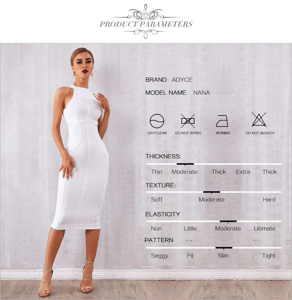 Elegant Tank Sexy Sleeveless Club Celebrity Runway Party Bodycon Bandage Dress The Clothing Company Sydney