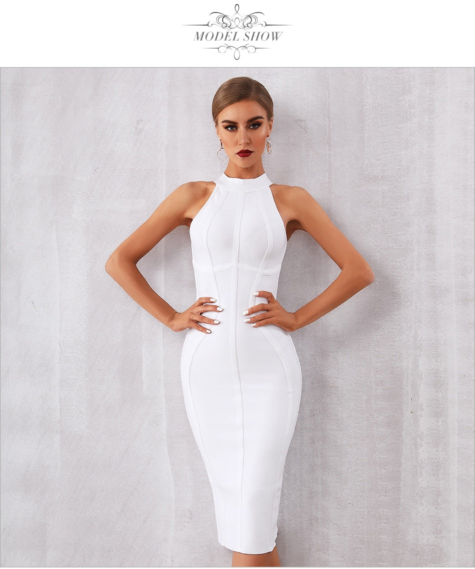 Elegant Tank Sexy Sleeveless Club Celebrity Runway Party Bodycon Bandage Dress The Clothing Company Sydney
