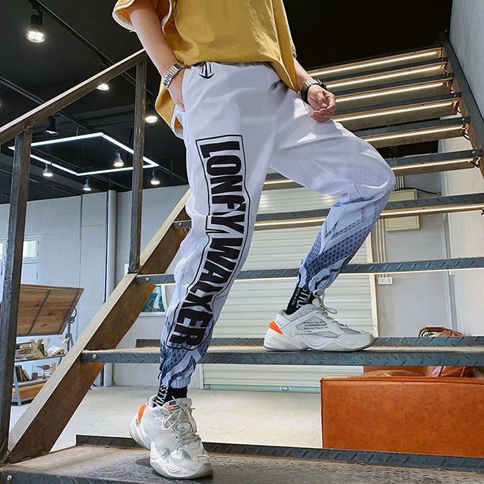 Men's Streetwear Hip hop Joggers Pants Loose Harem Pants Ankle Length Trousers Sport Casual Letter Print Sweatpants The Clothing Company Sydney