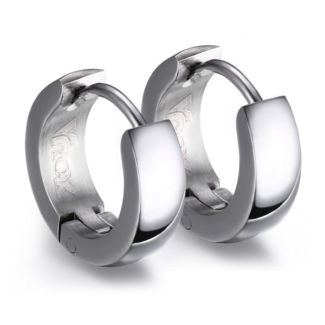 Rock Punk Huggie Earrings Stainless Steel Unique Small Hoop Earrings For Men Boho Jewelry The Clothing Company Sydney