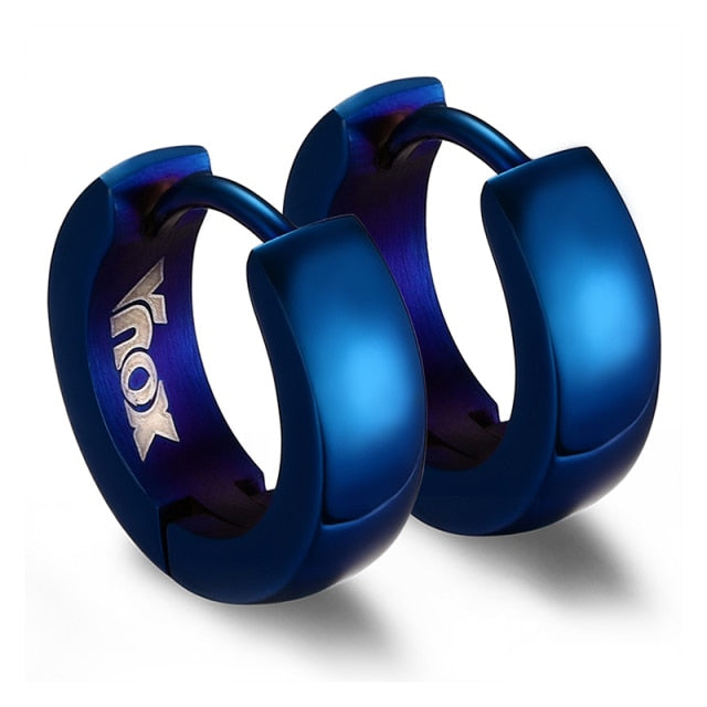 Rock Punk Huggie Earrings Stainless Steel Unique Small Hoop Earrings For Men Boho Jewelry The Clothing Company Sydney