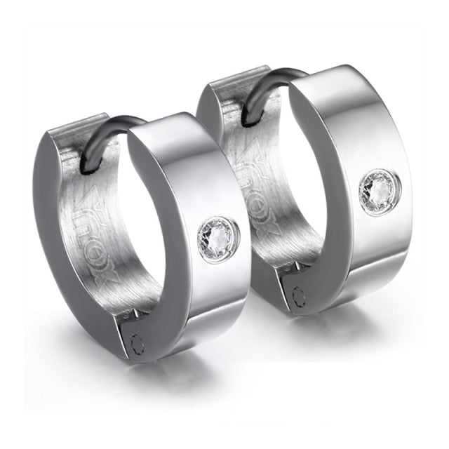 Rock Punk Huggie Earrings Stainless Steel Unique Small Hoop Earrings For Men Boho Jewelry The Clothing Company Sydney