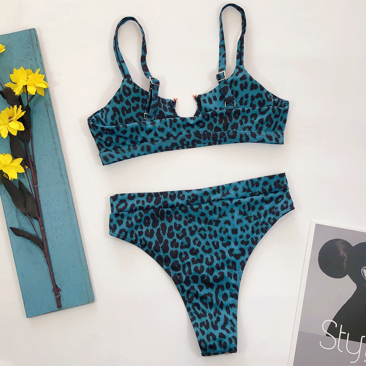 2 Piece Brazilian Women Print Side Tie Swimwear Push Up Swimsuit Bath Suit Bikini Set The Clothing Company Sydney