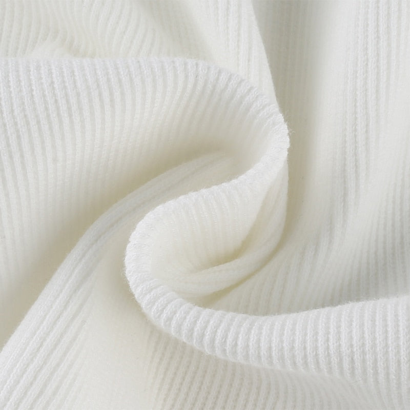 Sleeveless Summer White Tank Top Bandage Hollow Out Ribbed Crop Tops Tees Fashion Fitness Mini Vest Top The Clothing Company Sydney
