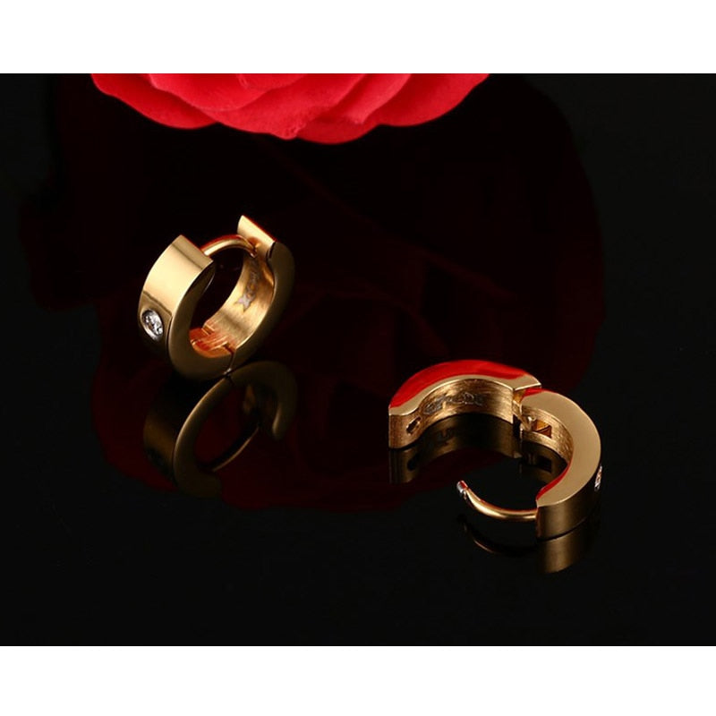 Cute Hoop Women Men Stainless Steel Ear Cuff Brincos Huggie Jewelry Earrings The Clothing Company Sydney