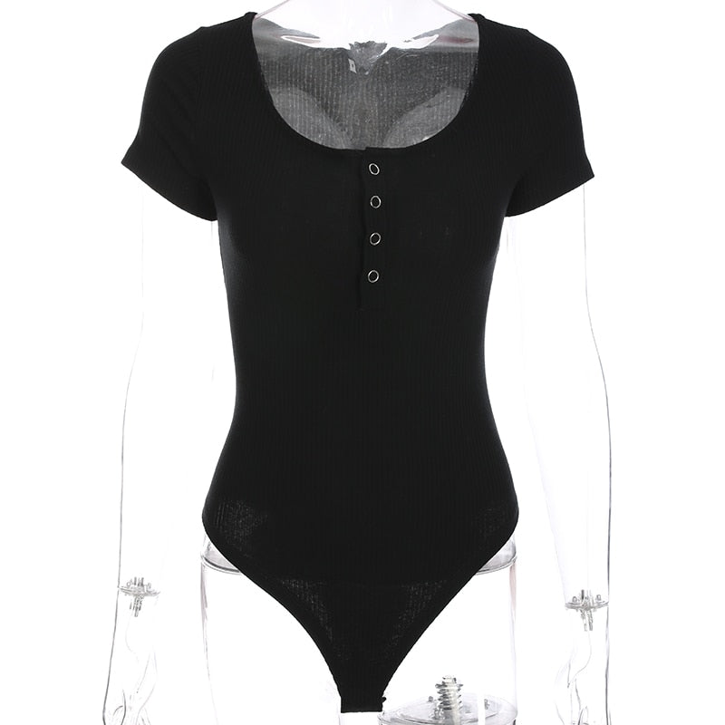 Autumn winter skinny button up long sleeve bodysuit The Clothing Company Sydney