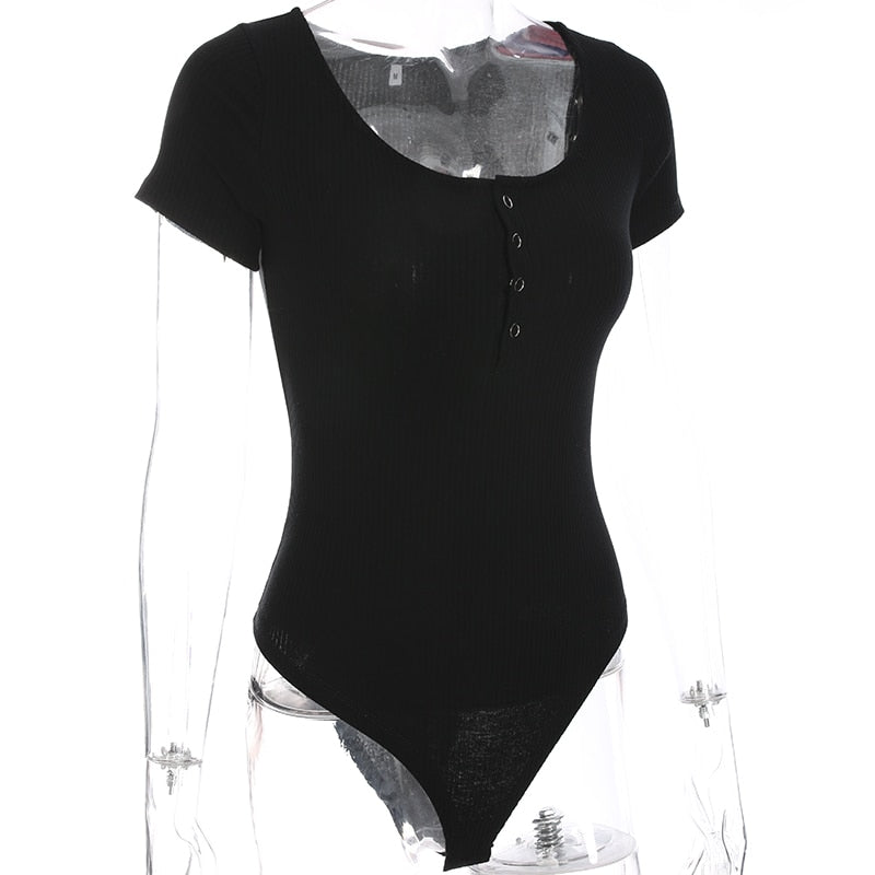 Autumn winter skinny button up long sleeve bodysuit The Clothing Company Sydney