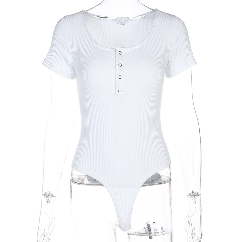 Autumn winter skinny button up long sleeve bodysuit The Clothing Company Sydney