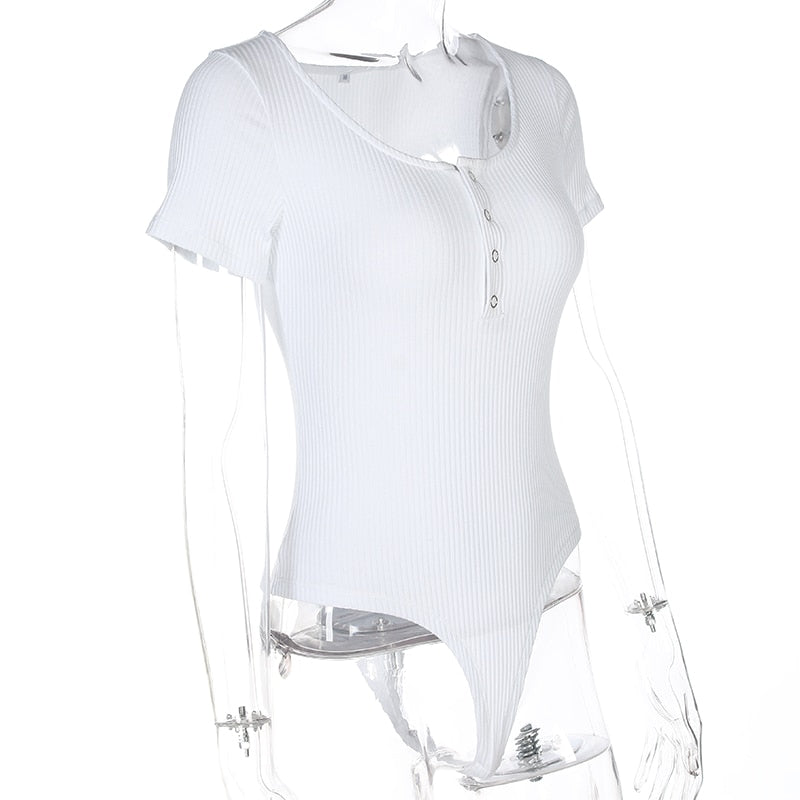 Autumn winter skinny button up long sleeve bodysuit The Clothing Company Sydney