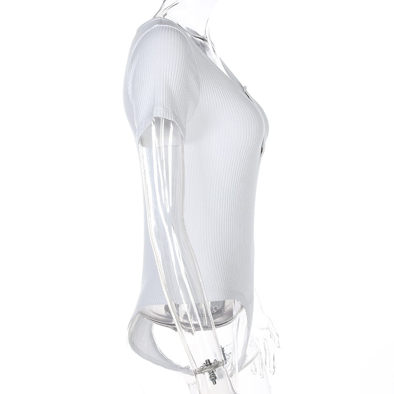 Autumn winter skinny button up long sleeve bodysuit The Clothing Company Sydney