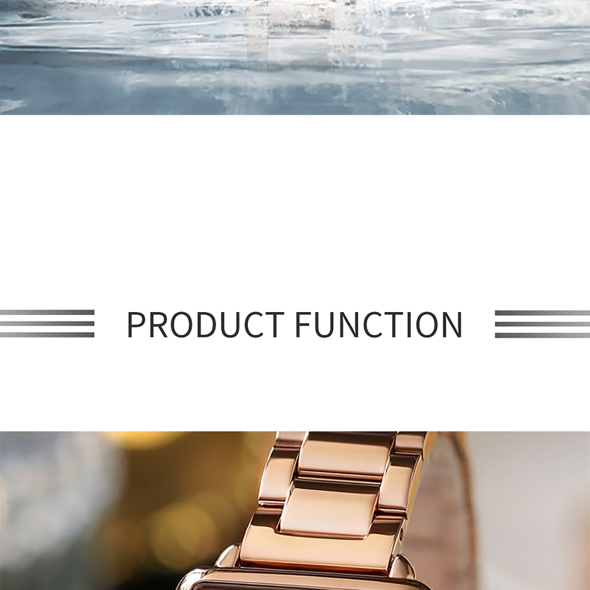 Ladies Square Watch Luxury Brand Fashion Simple Dress Quartz Ultra-thin Watch Waterproof Rose Gold Watch The Clothing Company Sydney