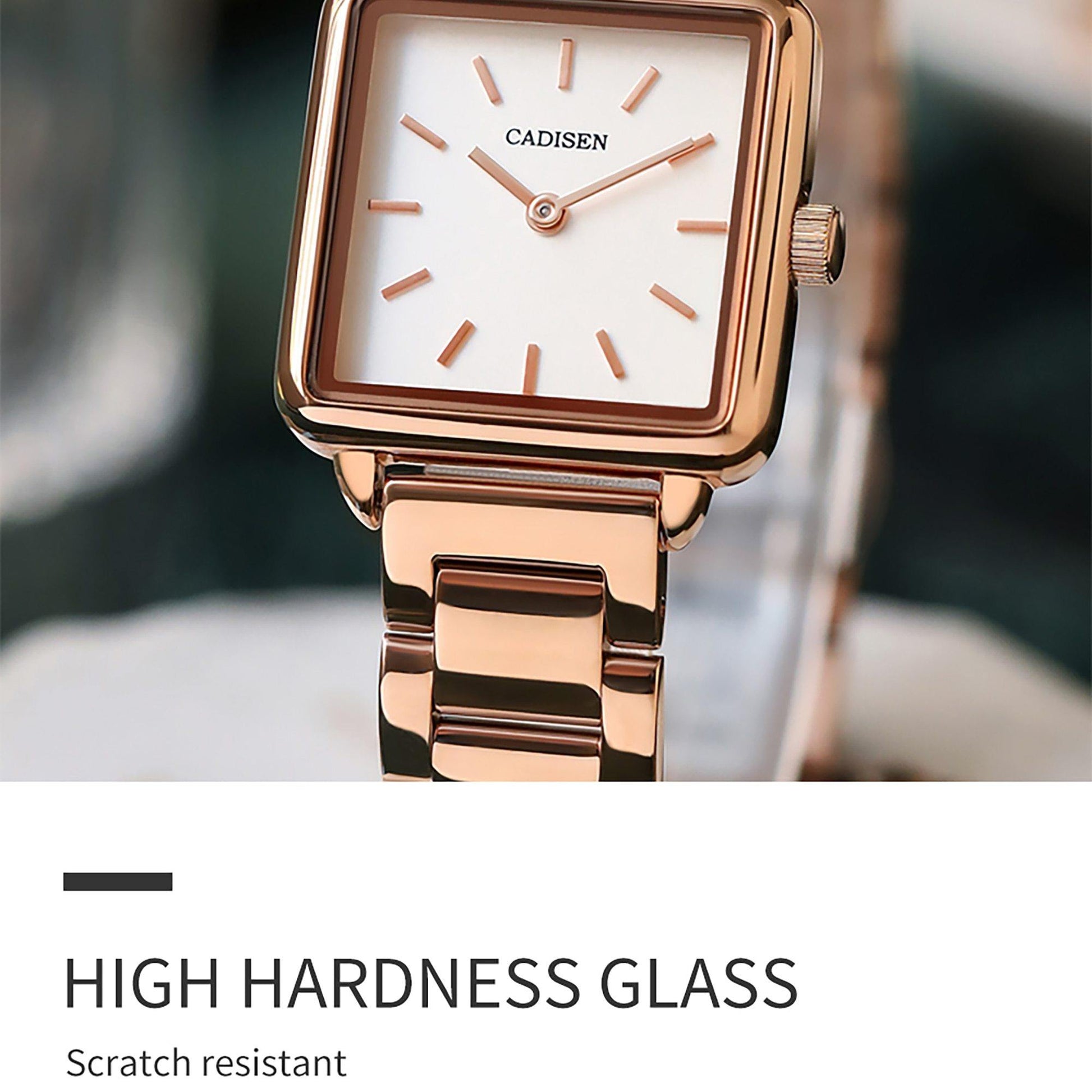 Ladies Square Watch Luxury Brand Fashion Simple Dress Quartz Ultra-thin Watch Waterproof Rose Gold Watch The Clothing Company Sydney
