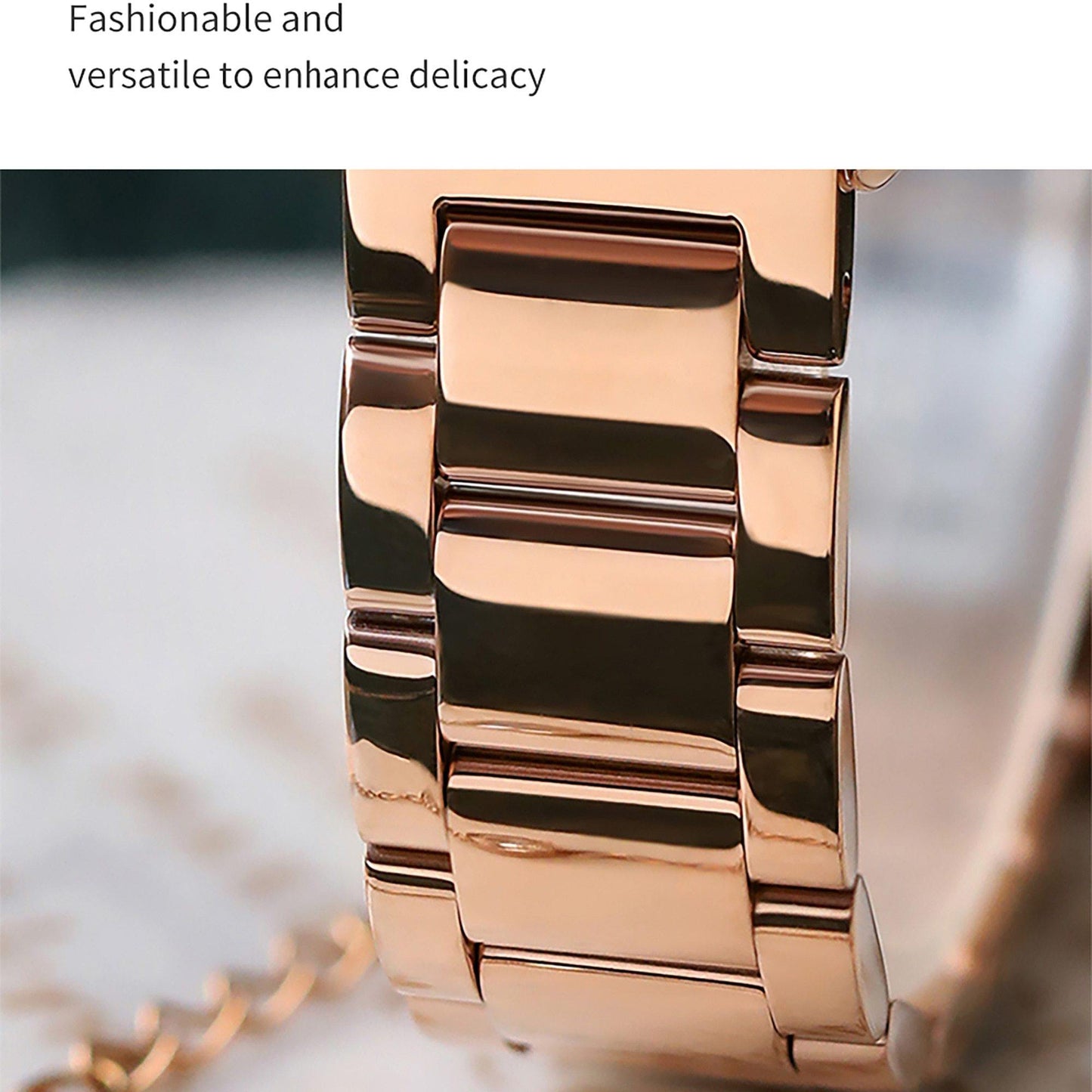 Ladies Square Watch Luxury Brand Fashion Simple Dress Quartz Ultra-thin Watch Waterproof Rose Gold Watch The Clothing Company Sydney