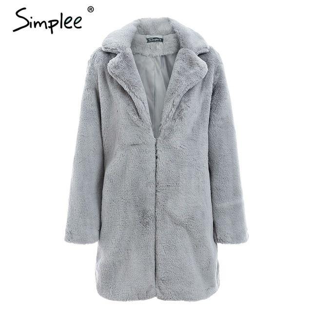 Elegant pink faux fur streetwear Autumn winter warm plush teddy overcoat Jacket The Clothing Company Sydney