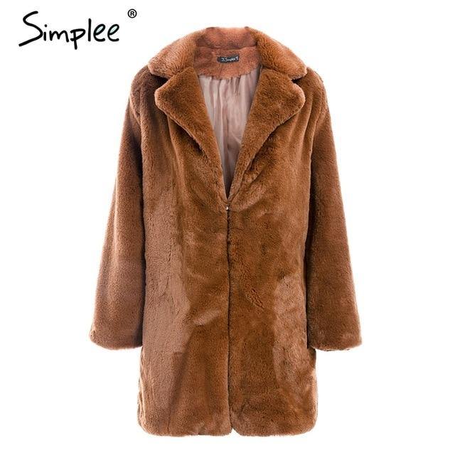 Elegant pink faux fur streetwear Autumn winter warm plush teddy overcoat Jacket The Clothing Company Sydney