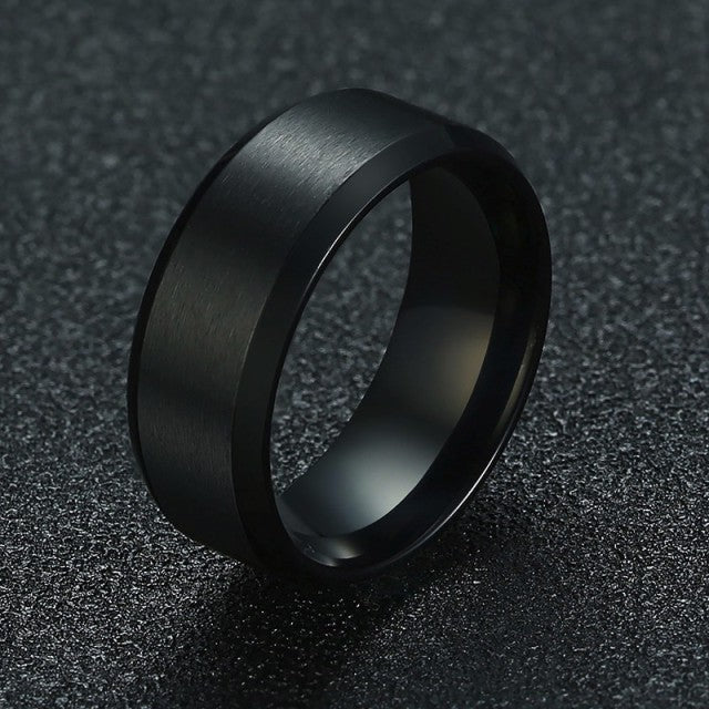 8mm Men Ladies Ring Stainless Steel Wedding Jewellery The Clothing Company Sydney