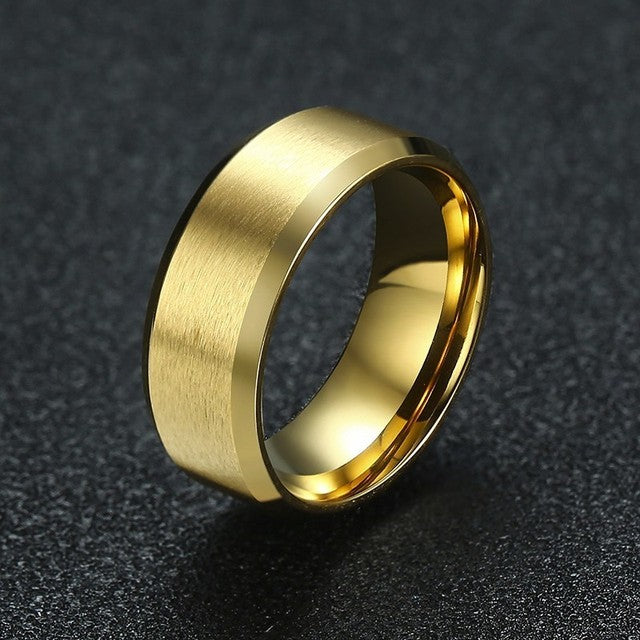 8mm Men Ladies Ring Stainless Steel Wedding Jewellery The Clothing Company Sydney