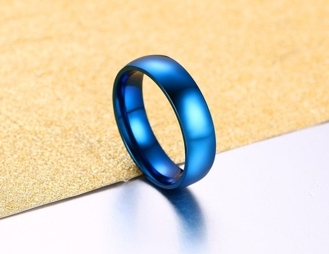 Simple Classic Wedding Rings silver color Stainless Steel Engagement Rings For Men Women Jewellery Wedding Bands The Clothing Company Sydney