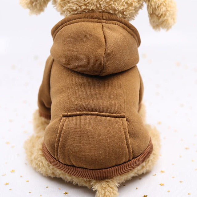 Autumn and winter warm pocket sweater dog hoodies two feet sports pet clothes dog coat for winter The Clothing Company Sydney