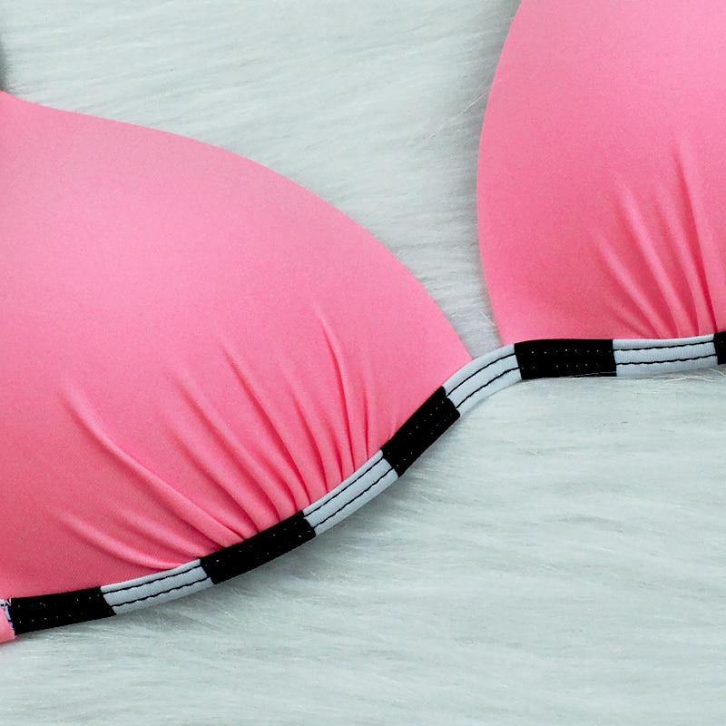 2 Piece Swimwear Push Up Swimsuit Solid Striped Plus Size Summer Brazilian Bikini Set The Clothing Company Sydney