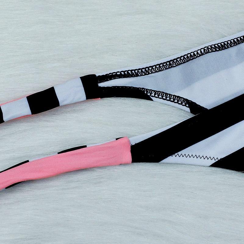 2 Piece Swimwear Push Up Swimsuit Solid Striped Plus Size Summer Brazilian Bikini Set The Clothing Company Sydney