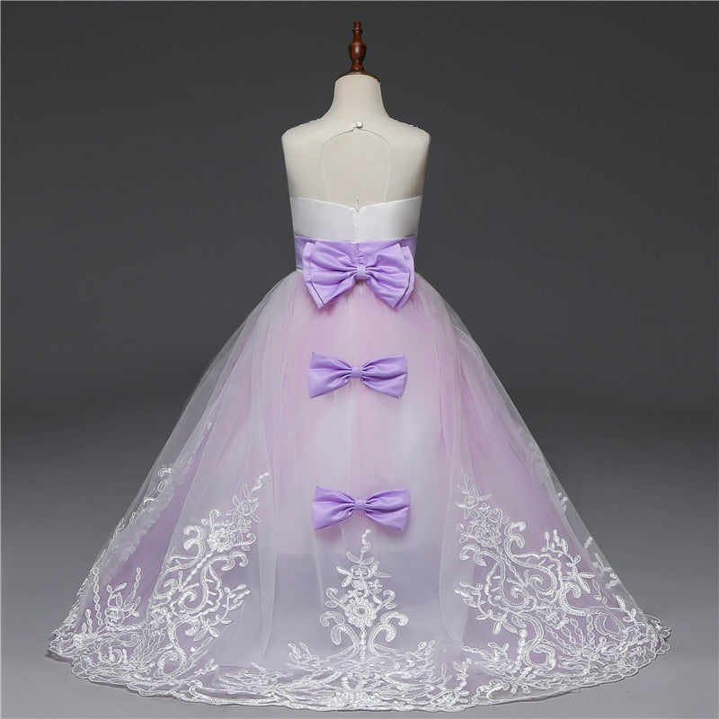 Princess Girls Formal Party Kids Long Flower Dress Wedding Evening Party Prom Ball Gown The Clothing Company Sydney